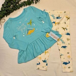 NWT Cat & Jack Shine Bright T-Shirt & Legging Set - Size 3T
